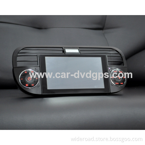 Wideroad Fiat 500 Dvd Player Abarth 500 Navigation Gps Radio Tv Bt Aux 